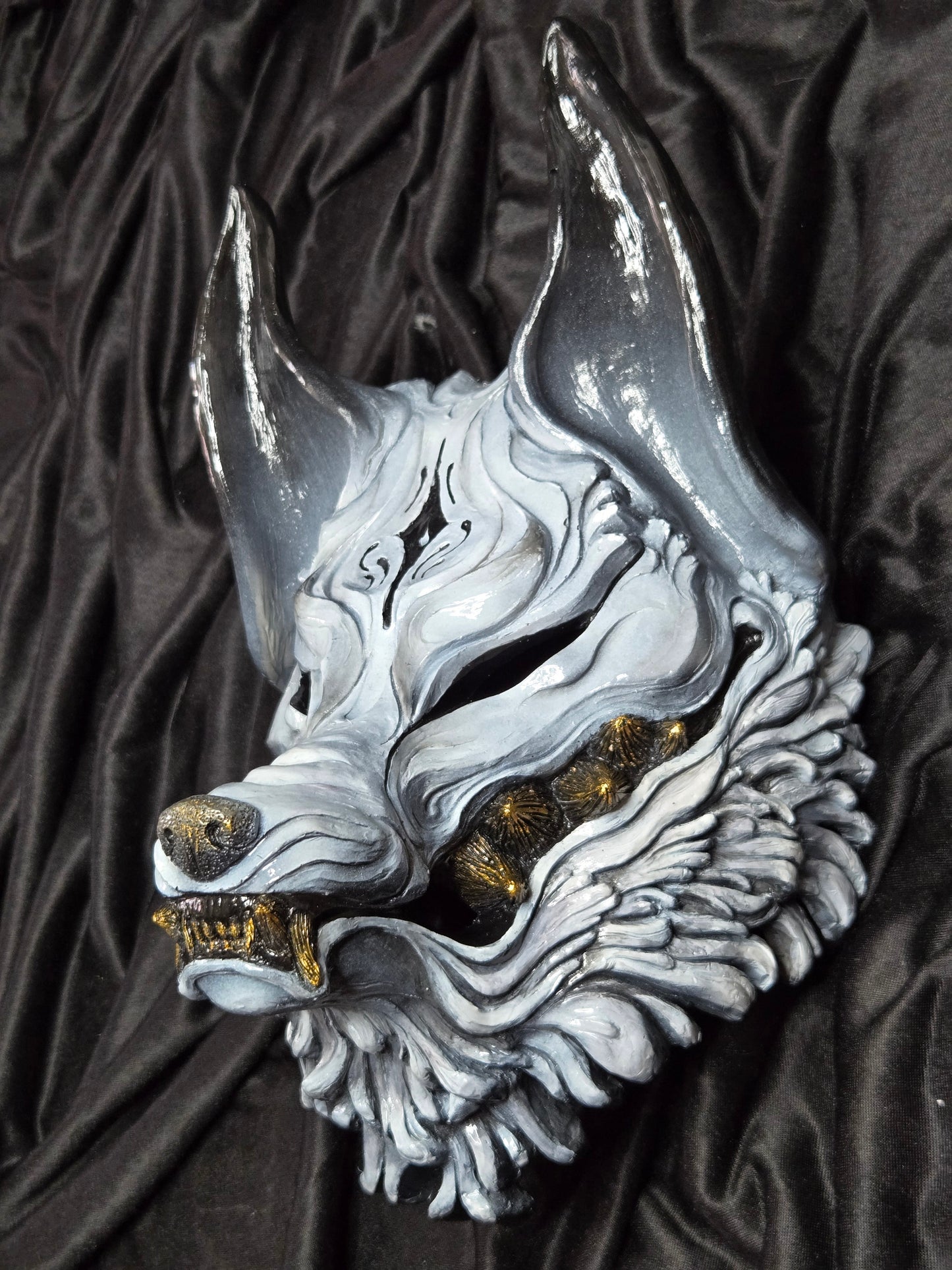 Máscara Kitsune negro