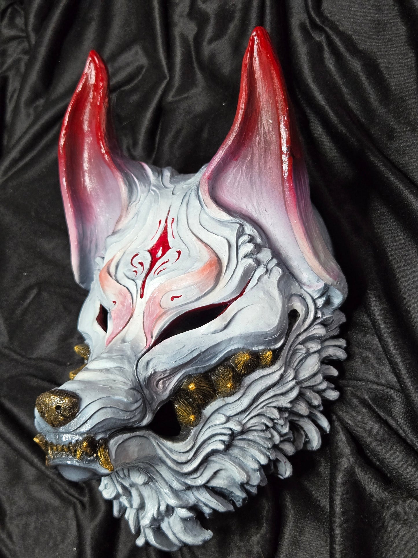 Máscara Kitsune rojo