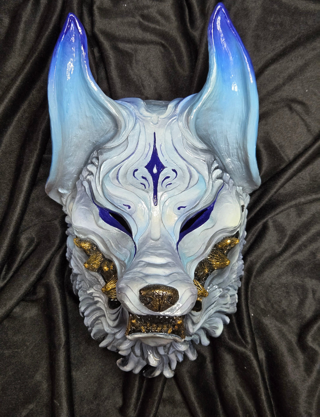 Máscara Kitsune azul
